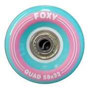 8-Pack Teal Replacement Roller Skate Wheels