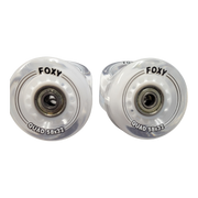8-Pack Clear Silver Replacement Roller Skate Wheels