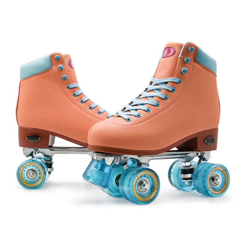 Foxy Skates Timeless Teal Used Outdoor/Indoor Rollerskates outlets