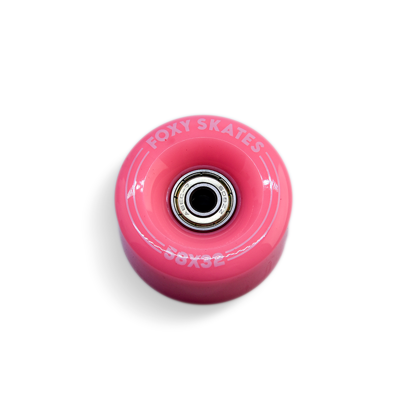 8-Pack Pink Replacement Roller Skate Wheels