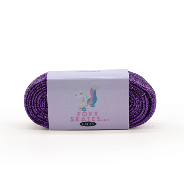 Glitter Purple Roller Skate Laces
