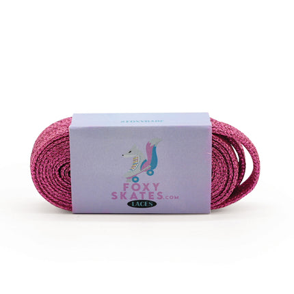 Glitter Pink Roller Skate Laces