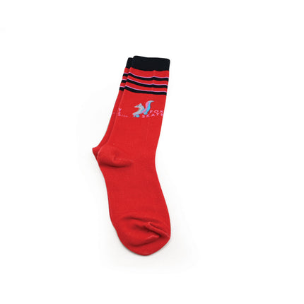 FoxySkates Skate Socks - Red/Black