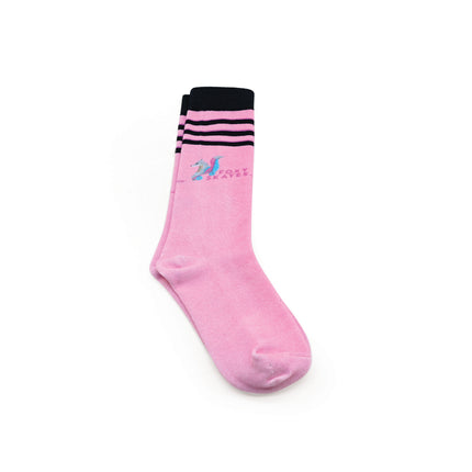 FoxySkates Skate Socks - Pink/Black