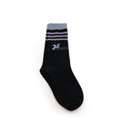 FoxySkates Skate Socks - Black/Grey