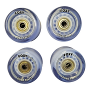 8-Pack Clear Blue Replacement Roller Skate Wheels
