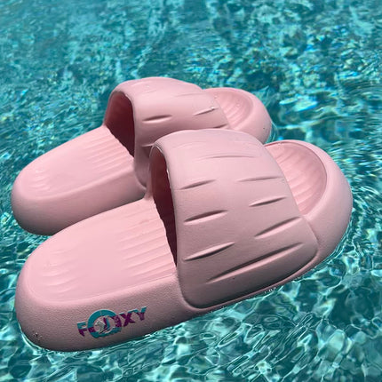 Foxy Puffy Slides - Baby Pink