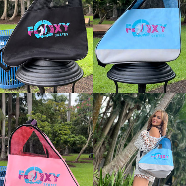 FoxySkates Skate Bag - Light Blue/Grey