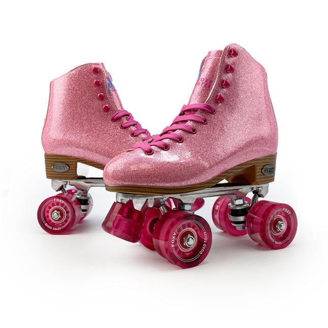 Dazzling Pink Roller Skates