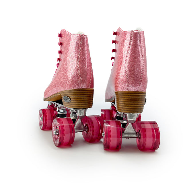 Dazzling Pink Roller Skates