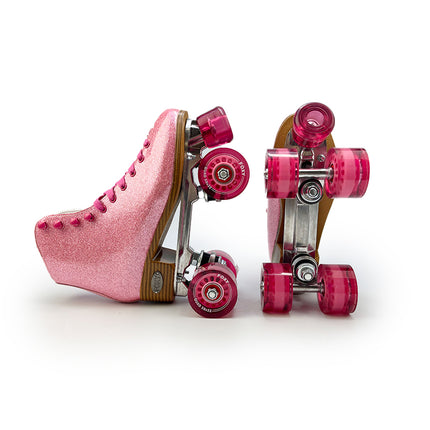 Dazzling Pink Roller Skates