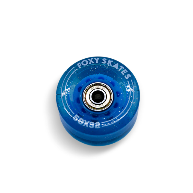 8-Pack Dark Blue Replacement Roller Skate Wheels