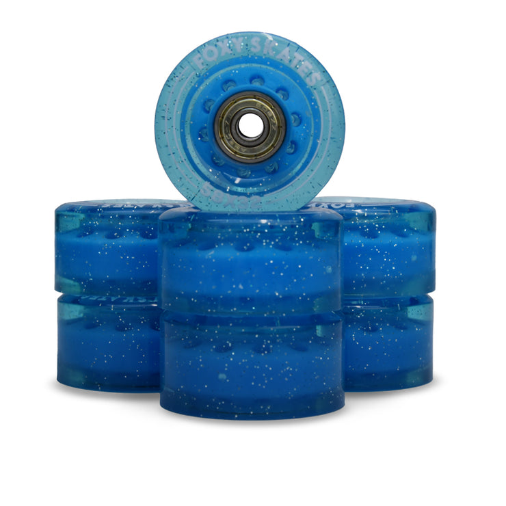 8-Pack Dark Blue Replacement Roller Skate Wheels