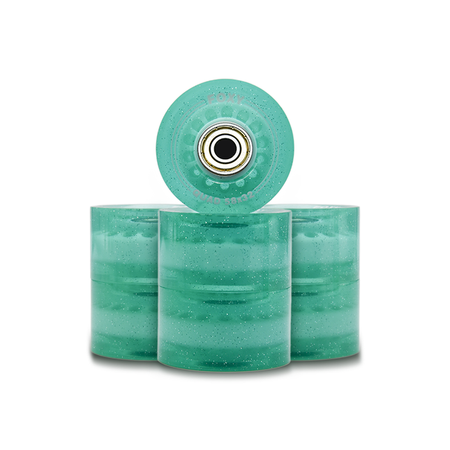 8-Pack Mint Green Replacement Roller Skate Wheels