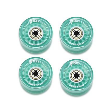 8-Pack Mint Green Replacement Roller Skate Wheels