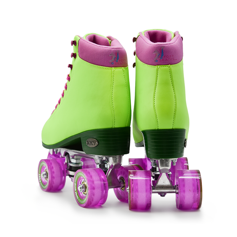 FoxySkates Scandal Green Premium Women's Roller Skates – FoxySkates.com