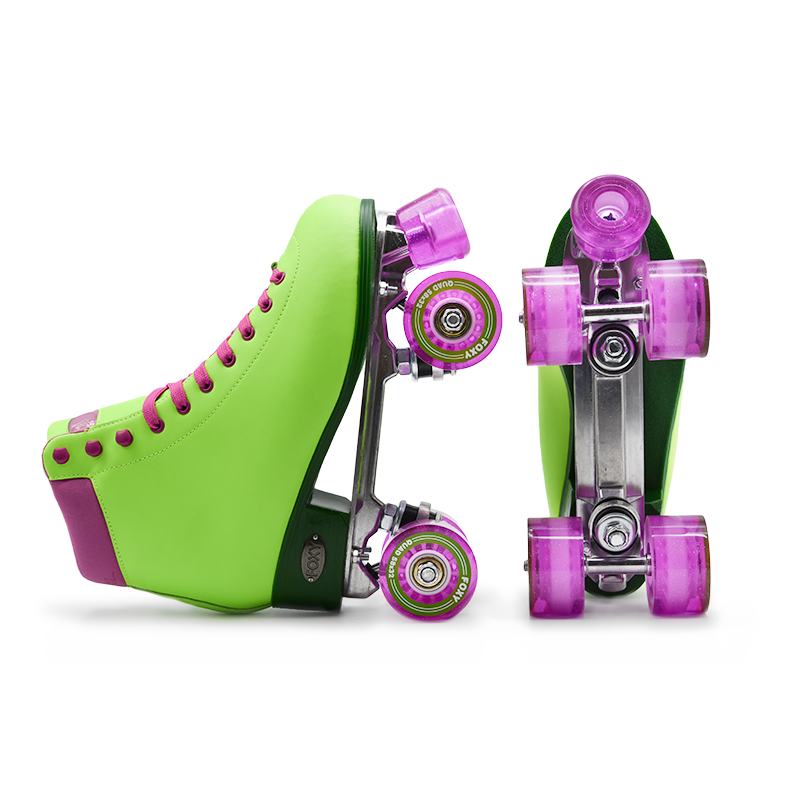 FoxySkates Scandal Green Premium Women's Roller Skates – FoxySkates.com