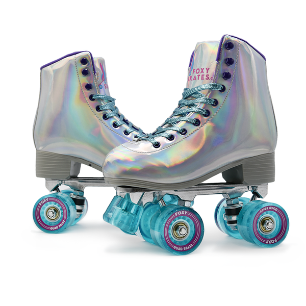 Cosmic Skates Starlight Rink Holographic factory Roller Skates Silver Size 7 Sporty