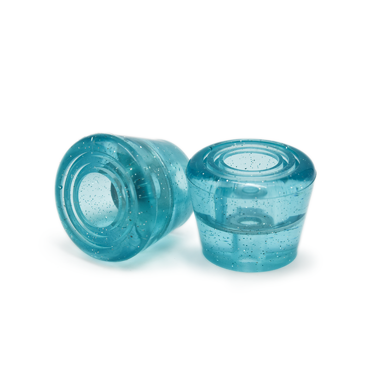 Clear Blue Roller Skate Stoppers (2 pack)