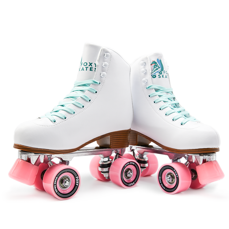 Dreamy White Roller Skates