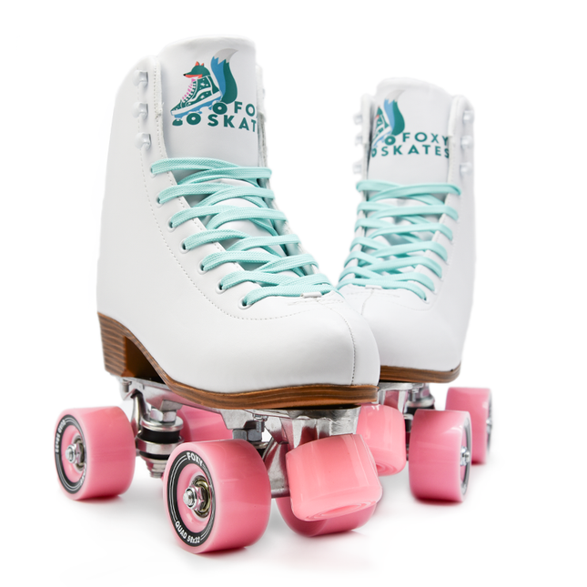 Dreamy White Roller Skates