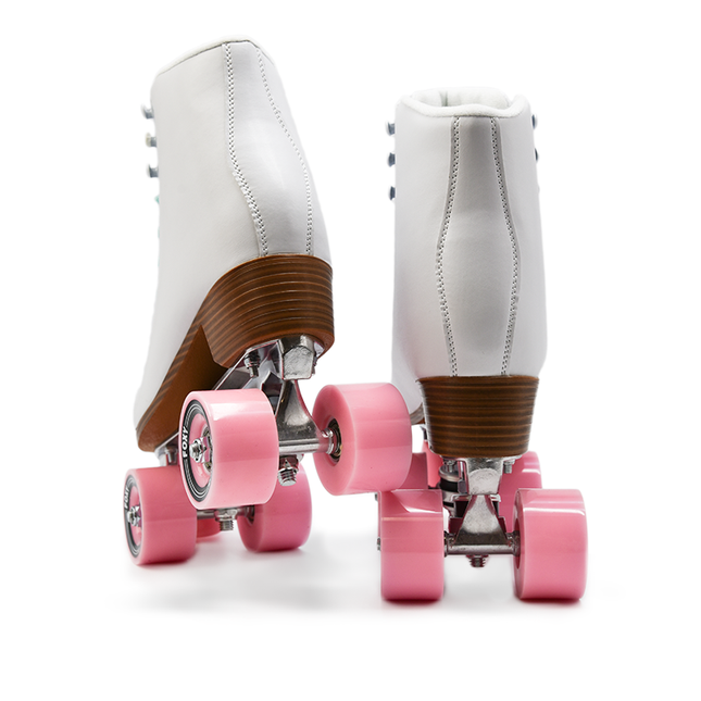 Dreamy White Roller Skates