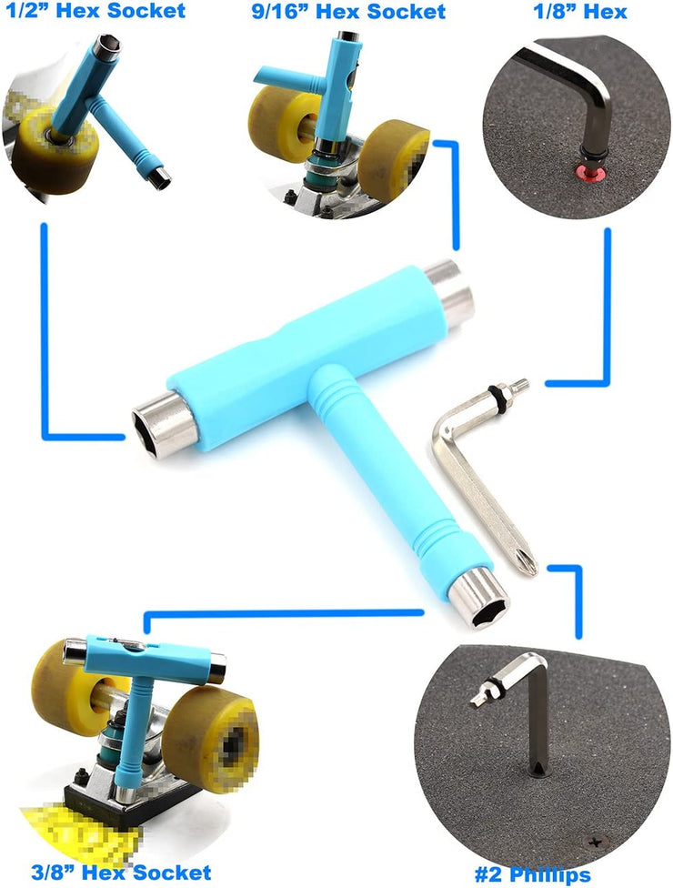 FoxySkate Roller Skate Tool - Light Blue