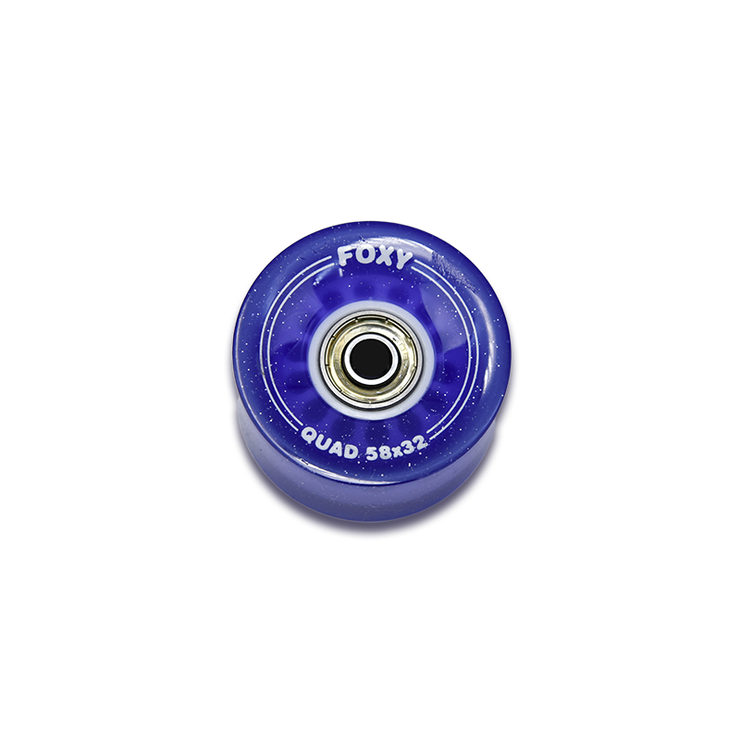 8-Pack Clear Purple Replacement Roller Skate Wheels