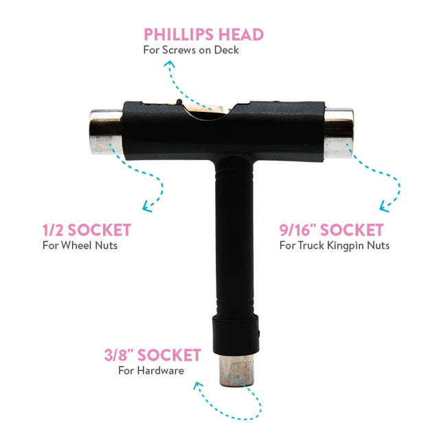 FoxySkate Roller Skate Tool - Black